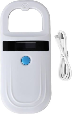 Asixxsix Pet Microchip Reader, Rechargeable Handheld Animal Chip Scanner with 1000 Records Storage for EMID FDX B (Style 1) in Saudi Arabia