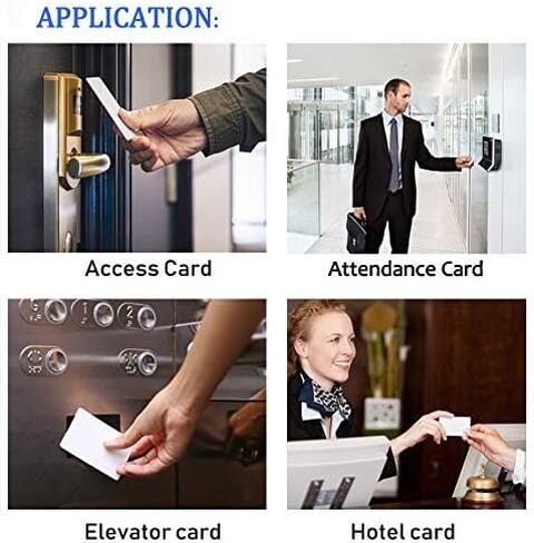 10 قطعة بطاقة RFID M1، 13.56 ميجا هرتز ISO14443a، البطاقة الذكية للتحكم في الوصول بدون تلامس (البطاقة البيضاء) in Kuwait