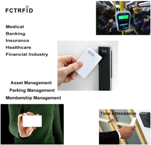 10 قطعة بطاقة RFID M1، 13.56 ميجا هرتز ISO14443a، البطاقة الذكية للتحكم في الوصول بدون تلامس (البطاقة البيضاء) in Kuwait