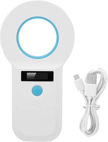 ماسح ضوئي لرقاقة الحيوانات الأليفة، ماسح ضوئي لقارئ شرائح RFID EMID صغير قابل لإعادة الشحن لـ RFID 34.2 كيلو هرتز / 125 كيلو هرتز، دعم قابل لإعادة الشحن لـ EMID/FDX - B in Saudi Arabia