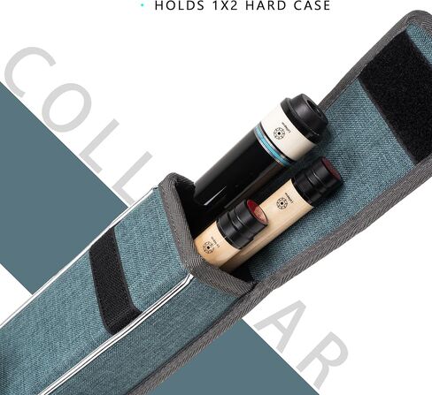 Collapsar 1x2 Pool Cue Case Holds 1 Butt and 2 Shafts,Heavy Duty Billiard Stick Bag with Adjustable Shoulder Straps in Saudi Arabia