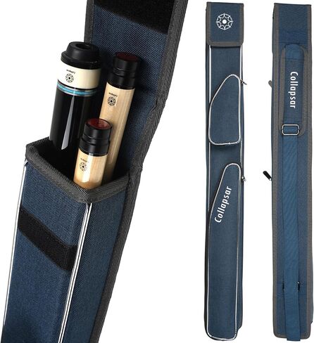 حقيبة Collapsar 1x2 Pool Cue تحتوي على مؤخرة واحدة وعمودين، حقيبة عصا البلياردو شديدة التحمل مع أشرطة كتف قابلة للتعديل in Saudi Arabia