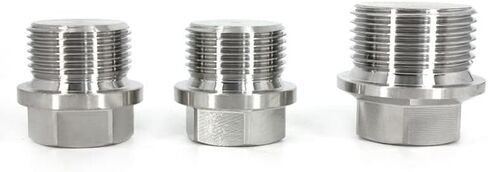 1 قطعة متري ذكر الموضوع 304 سداسية من الفولاذ المقاوم للصدأ نهاية غطاء شفة الخارجي مسدس زيت صلب وصلة أنابيب المياه (BSP 3I8) in Kuwait