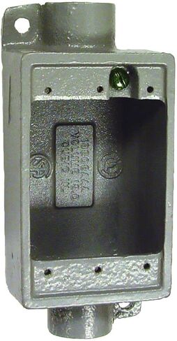 صندوق جهاز الصب من نوع Killark FDC-2M FDC، محور 3/4 بوصة، عميق، تغذية من خلال، حديد Duraloy in Kuwait