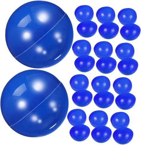 Cabilock 20pcs Raffle Drawing Balls Blue Bingo Calling Balls for Game Nights Prize Raffles and Party Activities Hollow Plastic Spheres in Saudi Arabia