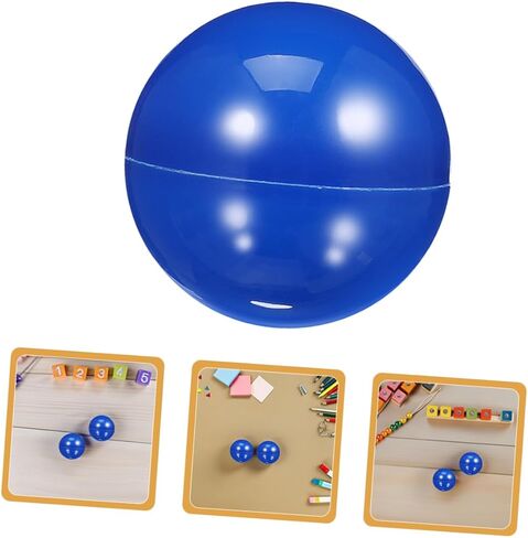 Cabilock 20pcs Raffle Drawing Balls Blue Bingo Calling Balls for Game Nights Prize Raffles and Party Activities Hollow Plastic Spheres in Saudi Arabia