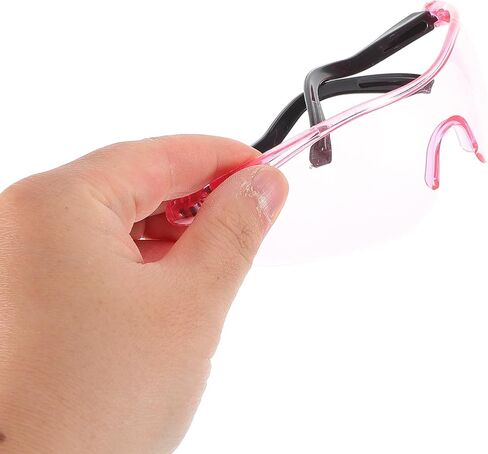 Milisten 2pcs Pink Protective Safety Glasses Over-the-glasses Eyewear Scratch-resistant Lenses, Outdoor Eye Protection for Shooting Games in Saudi Arabia