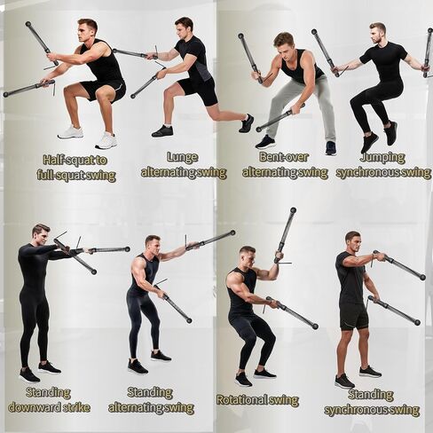 حبال معركة بدون حبال لصالة الألعاب الرياضية المنزلية، حبل معركة لاسلكي مرجح، حبال تمرين محمولة لتدريبات HIIT والقوة، حبال معركة ثقيلة للرجال والنساء (أسود) in Kuwait
