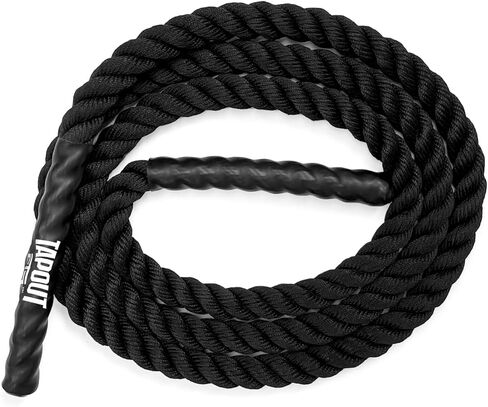 Tapout 9.5-Foot Battle Rope - Compact & Durable, Perfect for Full-Body Workouts, Home Gym Training (1 inch Diameter) in Kuwait