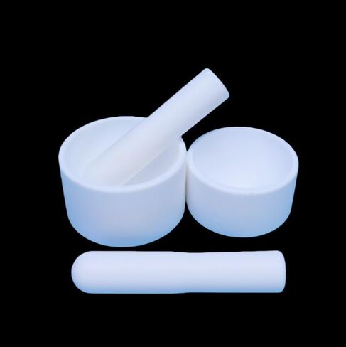 ملاط PTFE | وعاء طحن مقاوم للتآكل | جرة هرس الأحماض والقلويات القوية للاستخدام المختبري (60 × 100 مم) in Saudi Arabia