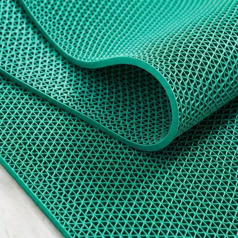 Anti-Slip Drainage Mat Outdoor & Indoor Heavy-Duty Commercial Rubber Mat Kitchen Garage, Restaurant & Sauna Floor Mat(Grey, 3FTX10FT) in Kuwait