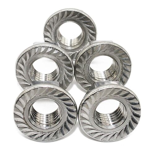 18-8 Stainless Steel Flange Nut, 1/4"-20 Thread Size,(50 PCS),by Fullerkreg in Kuwait