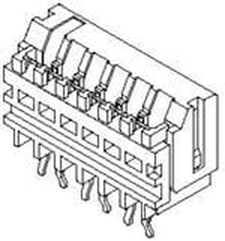 Molex/Waldom, 52011-0210, 2.50mm Pitch Wire Trap Push-Cover Style Vertical 2 Circuits (90 Item/s) in Kuwait