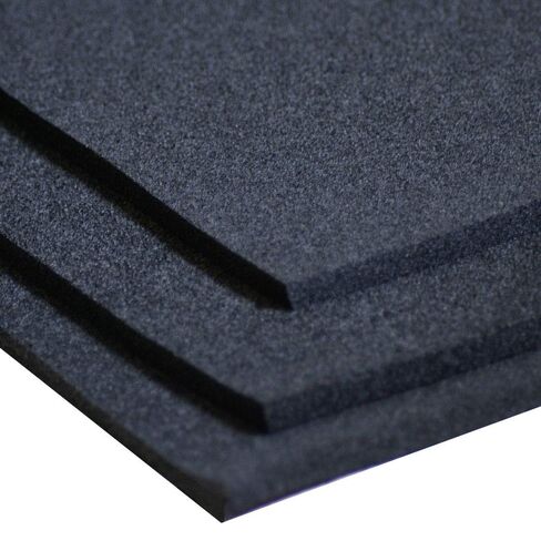 Rubber-Cal Open Cell Rubber - EPDM - 1/2" Thick x 39" Width x 78" Length - Black in Saudi Arabia