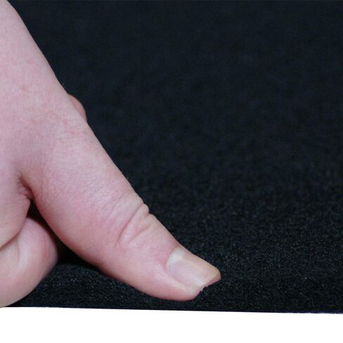 Rubber-Cal Open Cell Rubber - EPDM - 1/2" Thick x 39" Width x 78" Length - Black in Saudi Arabia