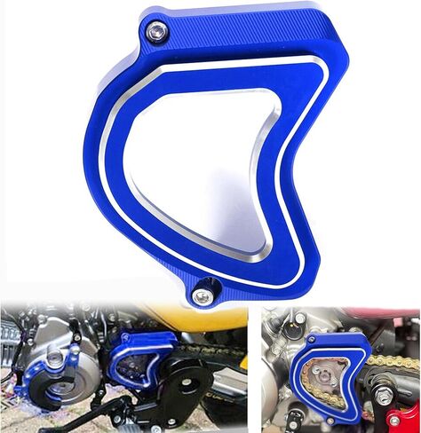 Compatible with Dax 125 ST125 Monkey 125 Trail 125 CT125 Super CUB C125 2018-2024 GROM 125 2022-2024 3D Engrave CNC Acrylic Transparent Front Sprocket Cover Guard Protective Shell (Black) in Saudi Arabia