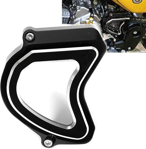 Compatible with Dax 125 ST125 Monkey 125 Trail 125 CT125 Super CUB C125 2018-2024 GROM 125 2022-2024 3D Engrave CNC Acrylic Transparent Front Sprocket Cover Guard Protective Shell (Black) in Kuwait