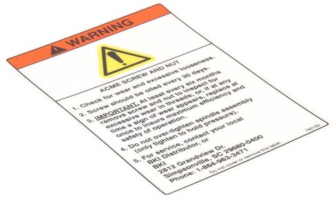 ملصق Bki، برغي تحذير Fkm Acme N0153 - قطعة بديلة أصلية من الجهة المُصنِّعة الأصلية in Kuwait