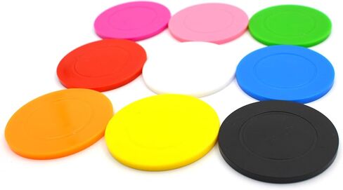 100 شريحة بوكر مخصصة، نص صورة شعار ملون كامل مخصص على شريحة للطباعة على الوجهين، جيد لرموز البيرة في البار، علامة كرة الجولف، رقائق المشروبات، إعلان الشركة in Kuwait