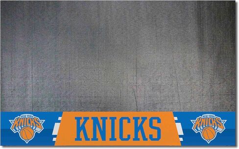 FANMATS 14214 New York Knicks Vinyl Grill Mat - 26in. x 42in. - Deck Patio Protective Mat | Oil, flame, and UV resistant in Saudi Arabia