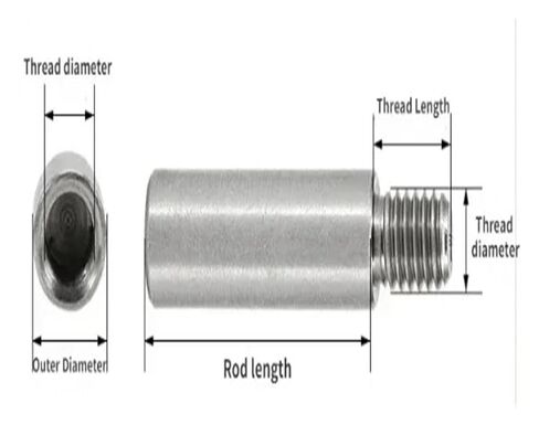 Male to Female Round Standoff Stud M2 M2.5stainless Steel Threaded Pillar Male to Female Round Spacing PCB Standoff Spacer Single Head Column(X10mm(L),M2.5 10pcs) in Saudi Arabia