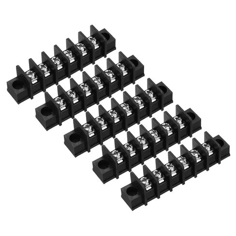 UXCELL 5 PCS 5 مواضع كتلة طرفية 300V 20A 9.5MM ملعب صفوف واحدة 5 دوائر DIN ROW ROW MERTINALS Strip in Kuwait
