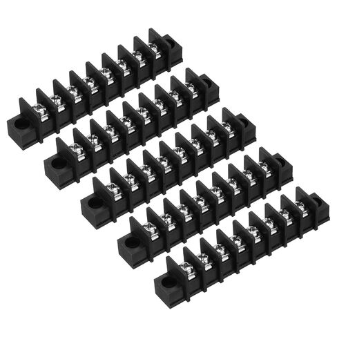 UXCELL 5 PCS 5 مواضع كتلة طرفية 300V 20A 9.5MM ملعب صفوف واحدة 5 دوائر DIN ROW ROW MERTINALS Strip in Kuwait