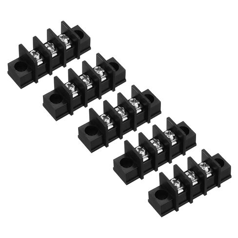 UXCELL 5 PCS 5 مواضع كتلة طرفية 300V 20A 9.5MM ملعب صفوف واحدة 5 دوائر DIN ROW ROW MERTINALS Strip in Kuwait