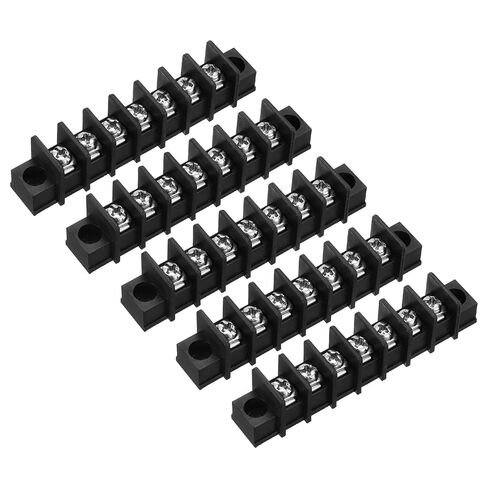 UXCELL 5 PCS 5 مواضع كتلة طرفية 300V 20A 9.5MM ملعب صفوف واحدة 5 دوائر DIN ROW ROW MERTINALS Strip in Kuwait