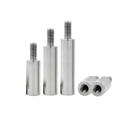 Male to Female Round Standoff Stud 5pcs M4 Stainless Steel Single Head Round Stud Blind Hole Cylindrical Isolation Column 6mm Thread Length 6mm Diameter(M4x6mmxD6x40mm) in Saudi Arabia