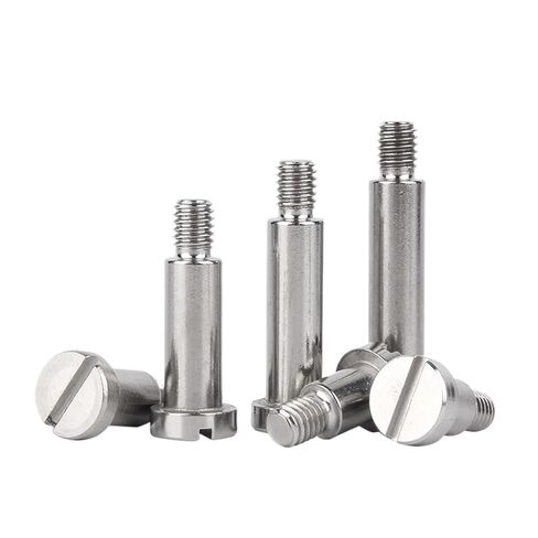 Male to Female Round Standoff Stud M3 M4 M5 M6 304 Stainless Steel Slotted One-Word Slot Positioning Shoulder Step Screw Plug Limit Screw Bearing Bolt(3mm,(D5) M4 x5Pcs) in Saudi Arabia