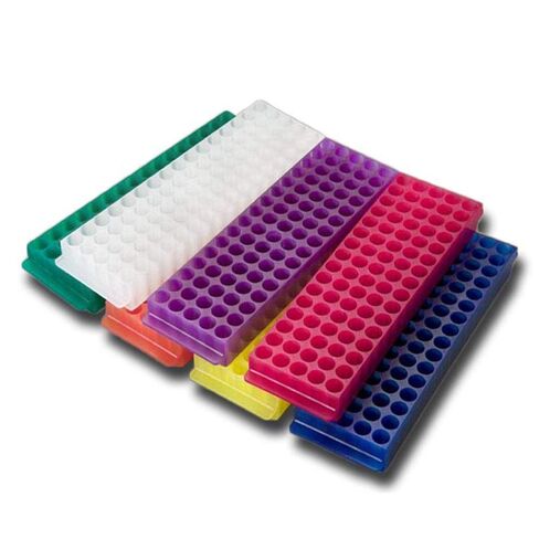 80-Well Tube Rack, Black Polypropylene 5 Racks/Unit in Kuwait