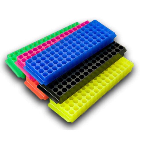 80-Well Tube Rack, Black Polypropylene 5 Racks/Unit in Kuwait