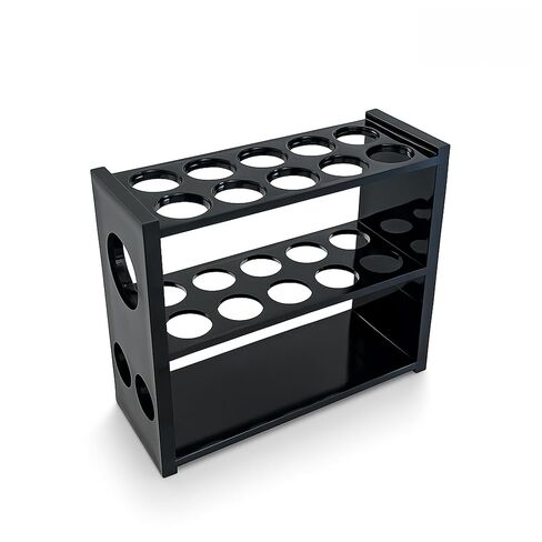 Black Acrylic Test Tube Rack – 13-Hole Dual-Sided/Multi-Use Flippable Stand for 10 ml Tubes in Kuwait