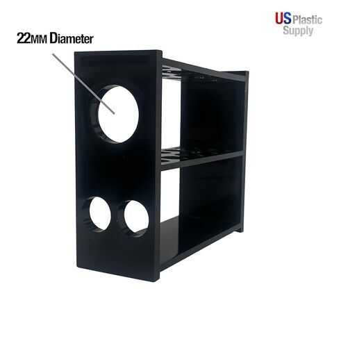 Black Acrylic Test Tube Rack – 13-Hole Dual-Sided/Multi-Use Flippable Stand for 10 ml Tubes in Kuwait