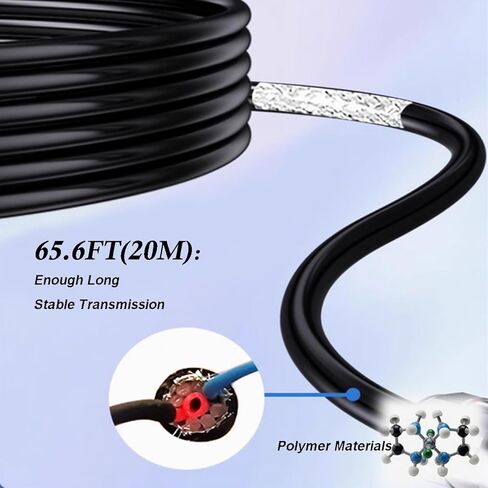INTBUYING Water Level Sensor 0-65FT Cable 4-20mA Submersible Liquid Level Sensor Throw in Type IP68 24-32VDC for Well Tank Pool in Saudi Arabia