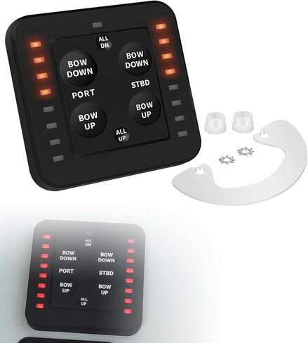 لوحة تحكم SLC-11 LED بلمسة واحدة - بديل للتحكم البيضاوي Lectrotab SETR-61 - متوافق مع مشغلات Lenco & Bennett 12V/24V، لا يتطلب صندوق أسود خارجي in Kuwait