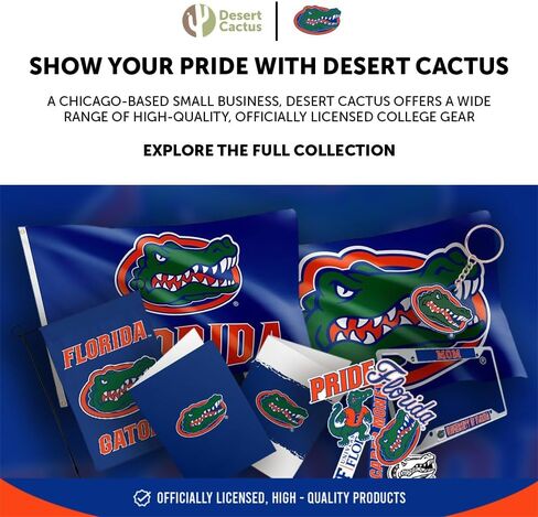 Desert Cactus University of Florida Retractable Badge Holder UF Gators ID Reel with Ticket Clip for Lanyard, Work, School & Office Access in Saudi Arabia