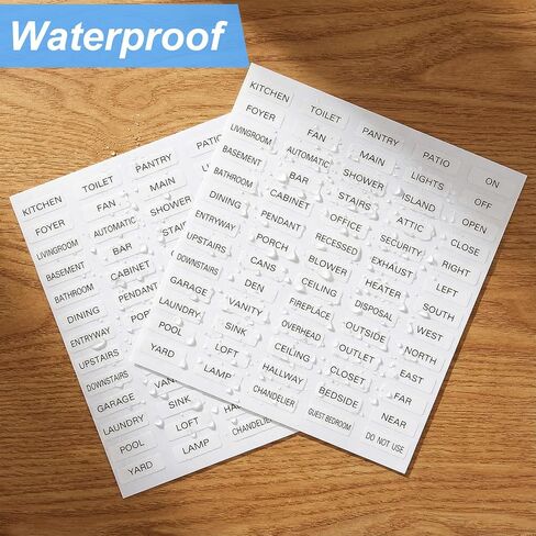 650Pcs Light Switch Labels, Transparent Electric Panel Labels, Light Switches Label, Switches Stickers for Home and Office in Saudi Arabia