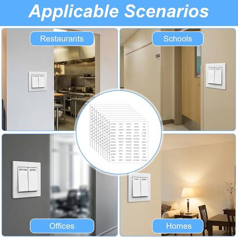 650Pcs Light Switch Labels, Transparent Electric Panel Labels, Light Switches Label, Switches Stickers for Home and Office in Saudi Arabia