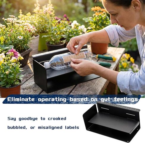 Label Positioning Shelf Candle Label Application Tool for Jars & Bottles Precision Label Positioning System for Manual Labeling Consistent Alignment for Candles, Cosmetics, and Glassware in Saudi Arabia