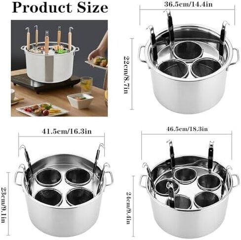 Stainless Steel Pasta Cooker with Divider & Strainer - Multifunctional Noodle Boiler for Home & Restaurant Use, Perfect for Cooking Pasta, Vegetables & More in Saudi Arabia