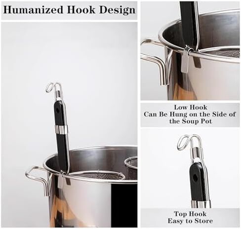 Stainless Steel Pasta Cooker with Divider & Strainer - Multifunctional Noodle Boiler for Home & Restaurant Use, Perfect for Cooking Pasta, Vegetables & More in Saudi Arabia