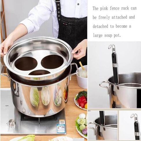 Efficient Pasta Cooker Insert Set with Strainer & Divider Colander - Perfect for Easy Cooking & Meal Prep in Your Kitchen in Saudi Arabia