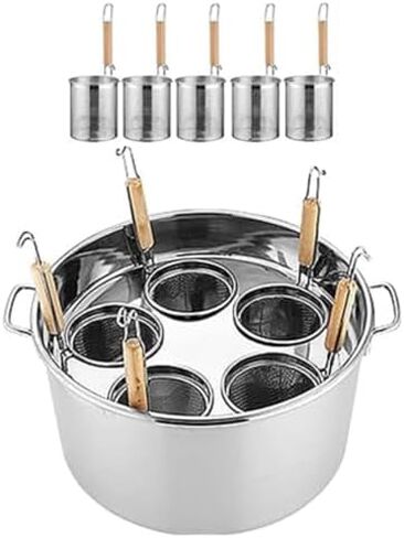 Efficient Pasta Cooker Insert Set with Strainer & Divider Colander - Perfect for Easy Cooking & Meal Prep in Your Kitchen in Saudi Arabia