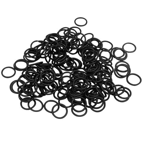 Bivethoi Nitrile Rubber O-Rings 6mm OD 4mm ID 1mm Width, Round O-Ring for Machine Plumbing/Automotive, Black, Pack of 200 in Saudi Arabia