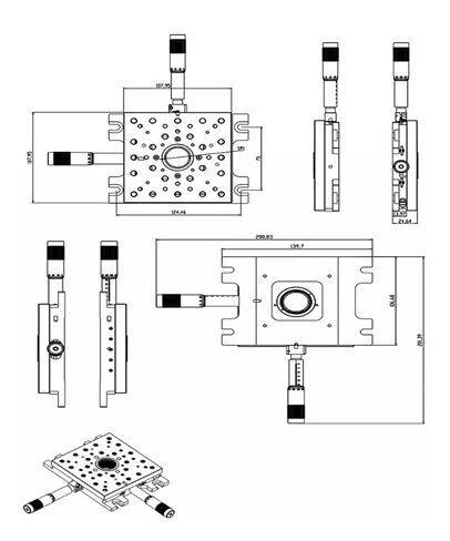 طاولة إمالة دوارة دقيقة ST-XY-D منصة زاوية دقيقة أصلية in Kuwait