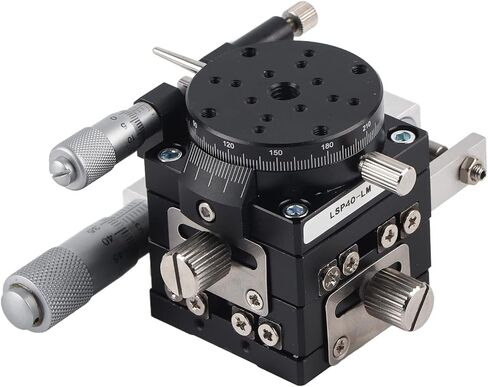 LSP40-LM XYR 3-Axis Trimming Platform, Manual Linear Table, Tuning Sliding Table φ40 mm in Kuwait