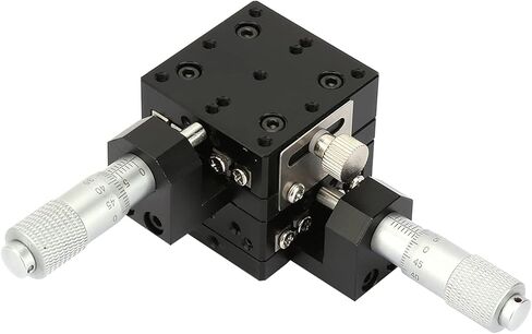 SEMY40-AC Micrometer Manual Sliding Table Linear Step Trimming Platform Cross Rollers 40 x 40 x 40 mm in Kuwait