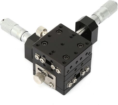 SEMY40-AC Micrometer Manual Sliding Table Linear Step Trimming Platform Cross Rollers 40 x 40 x 40 mm in Kuwait